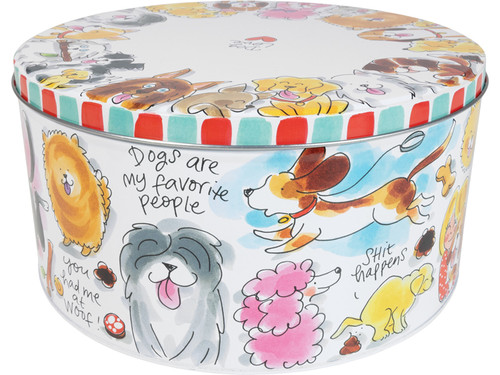 Rond blik 24 cm Hond