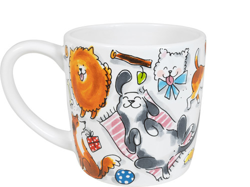 Custom: Cappuccinobeker 0.5L Dier Dogs