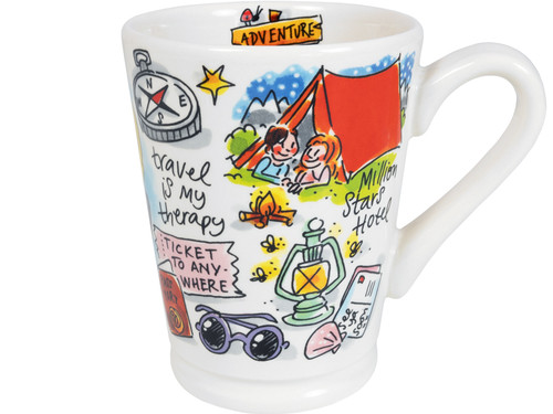 Custom: XL beker Love To Travel – Blond Amsterdam