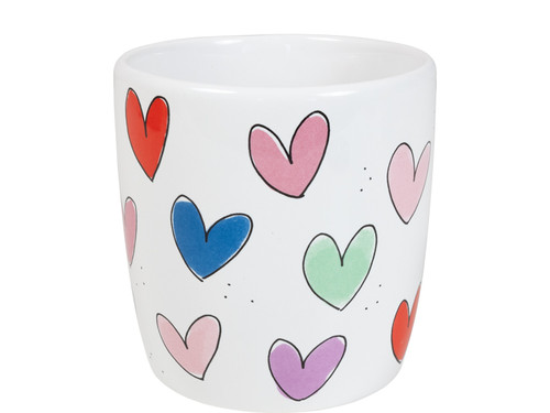 Custom: Cappuccino beker Hartjes 0,5L