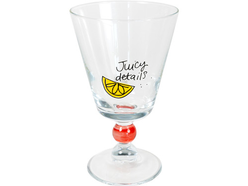 Wijnglas Juicy details | Even Bijkletsen | Officiële webshop van Blond Amsterdam