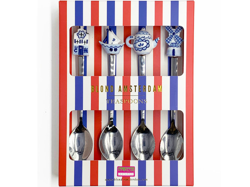 Theelepel set van 4 Delfts Blond - Blond Amsterdam - 1