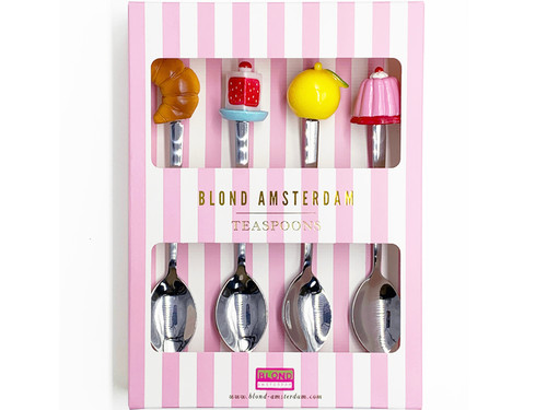 Theelepel set van 4 Even Bijkletsen | Even Bijkletsen | Officiële webshop van Blond Amsterdam