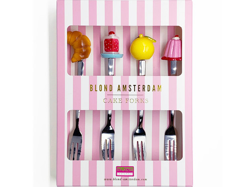 Cakevork set van 4 Even Bijkletsen – Blond Amsterdam