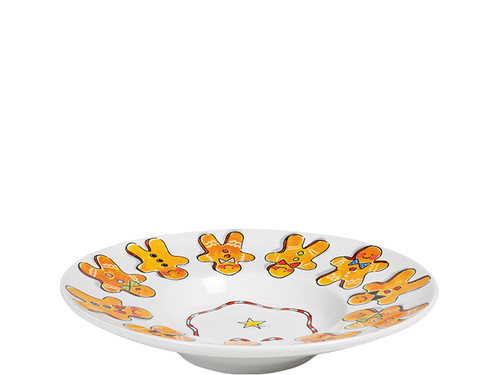 Pastabord 24cm Kerst Gingerbread man