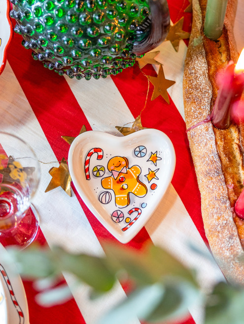 Petit Four Hart 12cm Kerst Gingerbread man