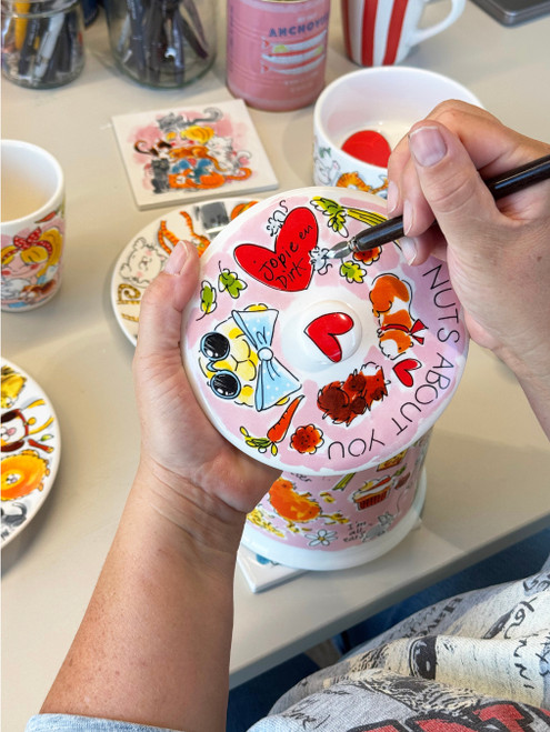 Custom: Voorraadpot 22.5cm Dier Nuts about you