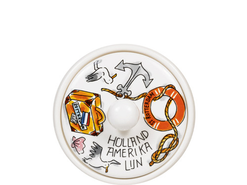 Voorraadpot rond 12.5cm Holland-Amerika Lijn