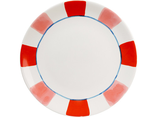 Bord 26cm Even Bijkletsen Everyday Stripes Pink Red | Even Bijkletsen | Officiële webshop van Blond Amsterdam