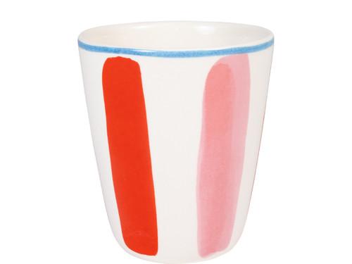Beker 0.35L Even Bijkletsen Everyday Stripes Pink Red - Blond Amsterdam - 2