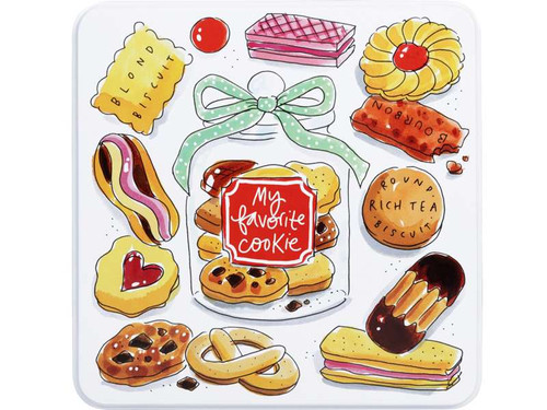 Blik Vierkant Groot Even Bijkletsen My Favorite Cookie 202276