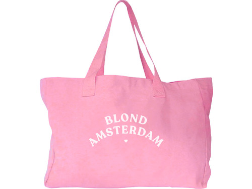 Canvas Shopper Even Bijkletsen Pink – Blond Amsterdam