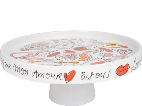 Taartplateau met rand 24cm Valentijn L'amour - Blond Amsterdam - 2