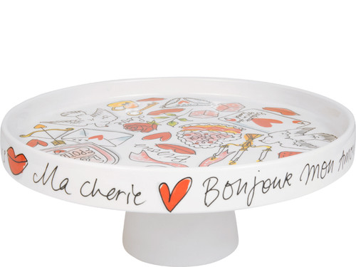 Taartplateau met rand 24cm Valentijn L'amour - Blond Amsterdam - 3