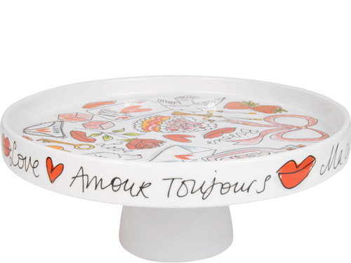 Taartplateau met rand 24cm Valentijn L'amour - Blond Amsterdam - 4