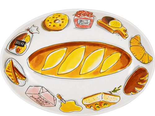 Ovale Schaal 28.5cm Even Bijkletsen Bread – Blond Amsterdam