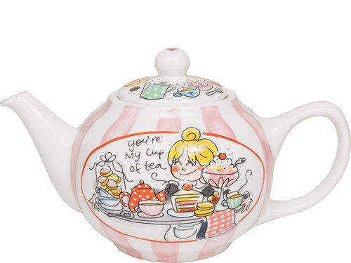Theepot Rond Even Bijkletsen You're my cup of tea – Blond Amsterdam