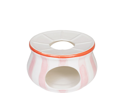 Theelicht Rond Even Bijkletsen Pink stripes – Blond Amsterdam