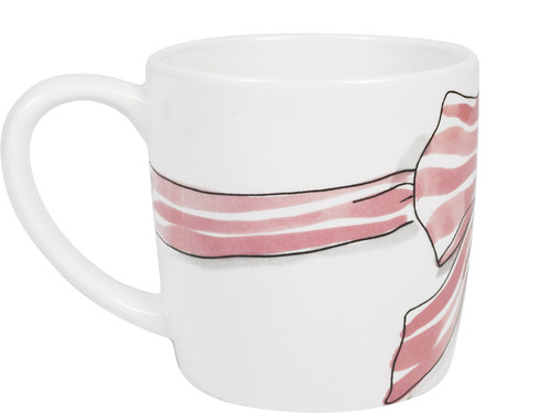 Custom: Cappuccinobeker 0.5l Even Bijkletsen Pink Bow