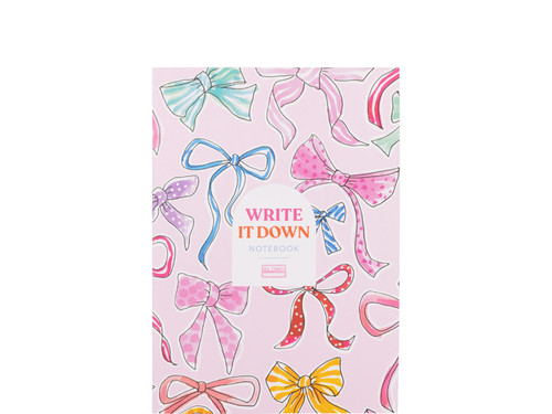 Notebook A5 Gelinieerd Even Bijkletsen Ribbon