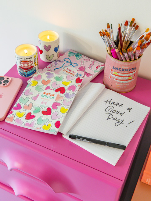 Notebook A5 Gelinieerd Even Bijkletsen Strikjes - Blond Amsterdam - 6