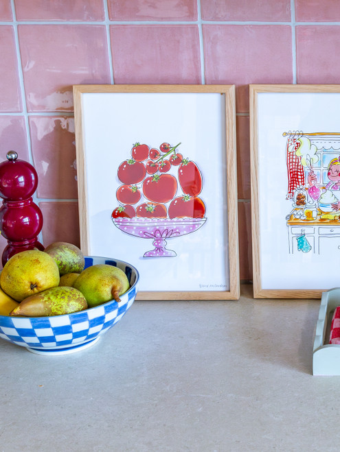 Poster A4 Even Bijkletsen Kitchen
