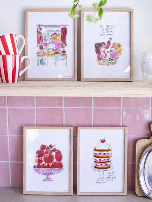 Poster A4 Even Bijkletsen Cake - Blond Amsterdam - 4
