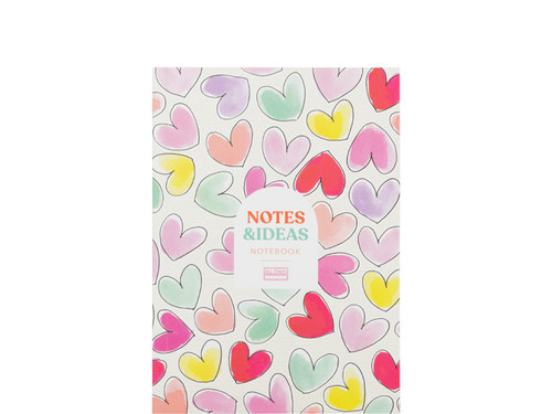 Notebook A5 Gelinieerd Even Bijkletsen Hearts | Even Bijkletsen | Officiële webshop van Blond Amsterdam