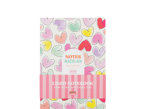 Notebook A5 Gelinieerd Even Bijkletsen Hartjes