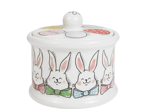 Voorraadpot rond 12,5cm Pasen Paashazen