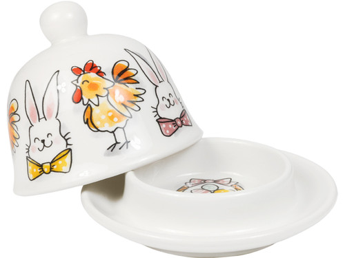 Botervloot rond 12cm Pasen Paashazen & Paaskippen - Blond Amsterdam - 4