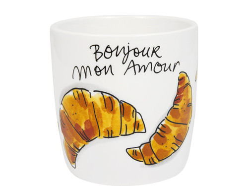Custom: Cappuccinobeker 0.5L Valentijn Croissants