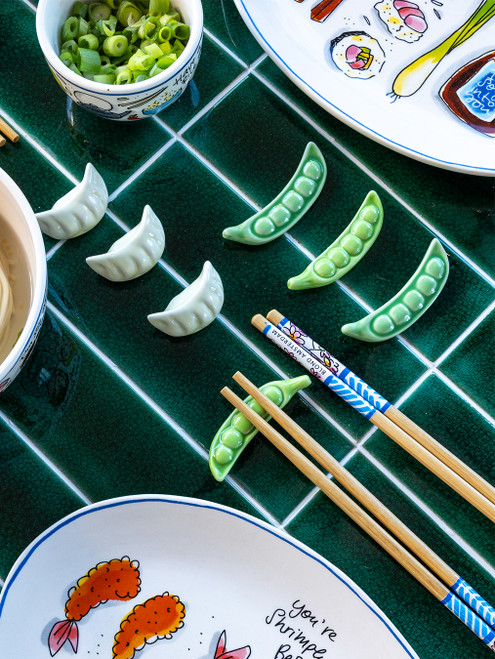 Chopstickshouder set van 4 Blond Sushi Gyoza/Edamame - Blond Amsterdam - 4