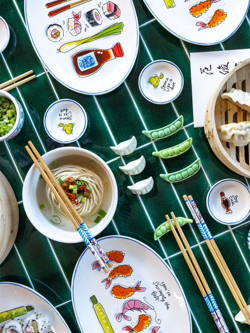 Chopstickshouder set van 4 Blond Sushi Gyoza/Edamame - Blond Amsterdam - 5