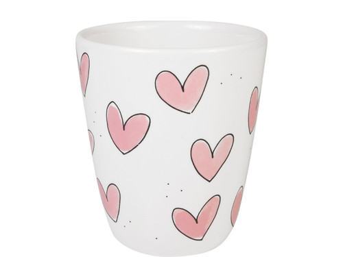 Beker 0.35L Even Bijkletsen Roze hartjes - Blond Amsterdam - 2