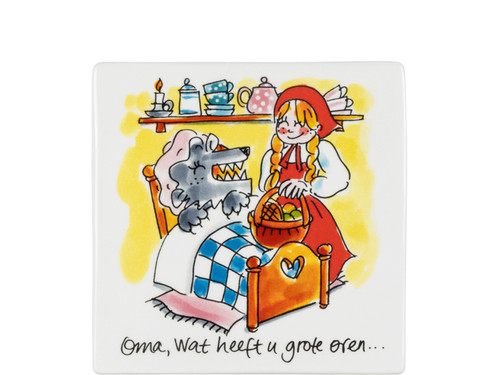 Tegel 13cm Efteling Roodkapje | Personaliseer | Officiële webshop van Blond Amsterdam