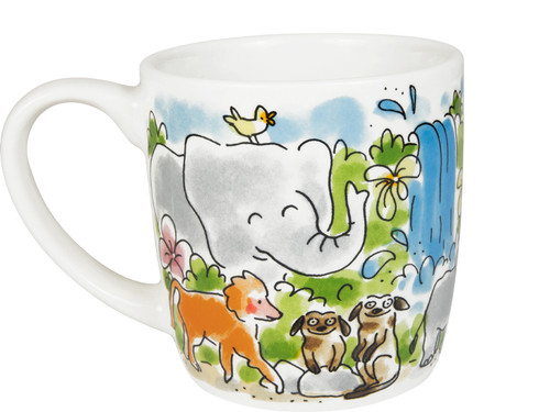 Custom: Cappuccinobeker 0,5l Beekse Bergen Olifantenvallei
