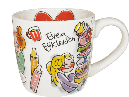 Cappuccinobeker 0,5L Blond Birthday All you need is Blond | Even Bijkletsen | Officiële webshop van Blond Amsterdam