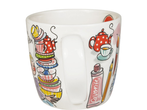 Custom: Cappuccinobeker 0,5L Blond Birthday All you need is Blond