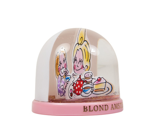 Sneeuwbol 9cm Blond Birthday Even Bijkletsen