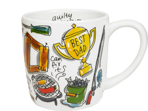 Custom: Cappuccinobeker 0,5l Vaderdag best dad – Blond Amsterdam
