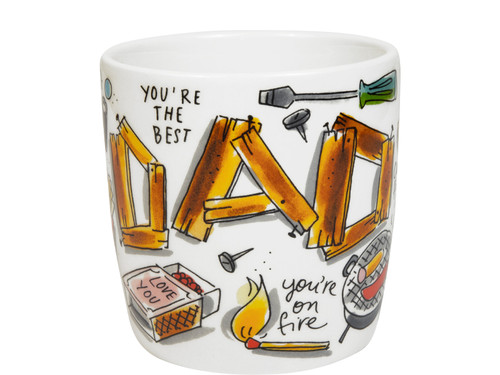 Custom: Cappuccinobeker 0,5l Vaderdag best dad