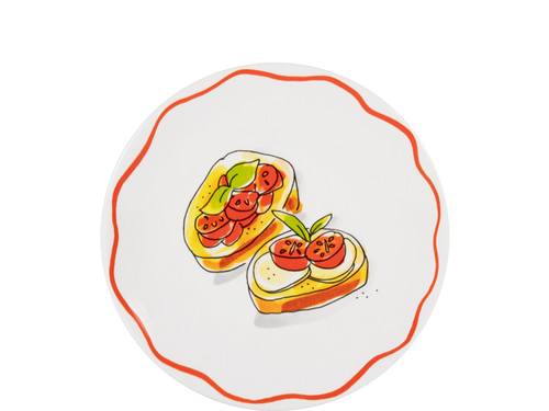 Custom: Bord 18cm Pasta Bruschetta – Blond Amsterdam