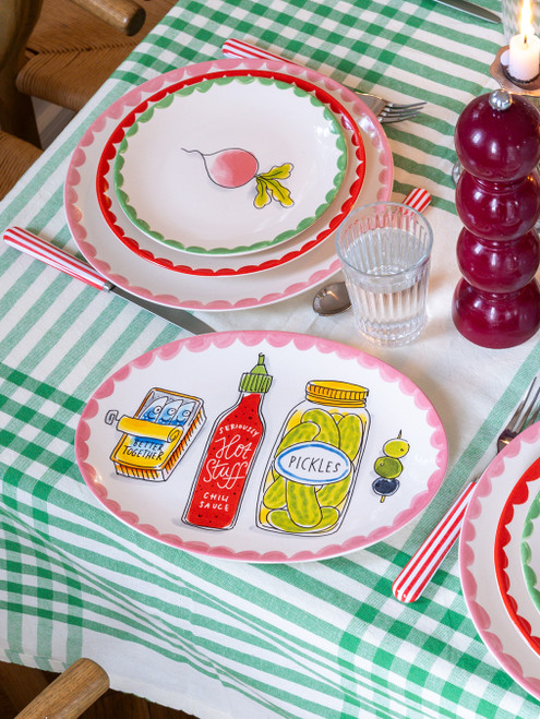 Ovaal Bord 27cm Everyday Food Icons
