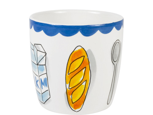 Custom: Cappuccinobeker 0,5l Everyday Breakfast Icons