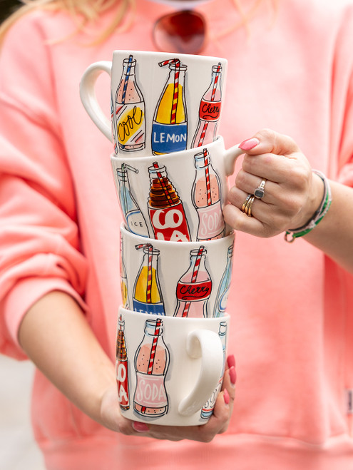 Custom: Cappuccinobeker 0,5l La Plage Soda