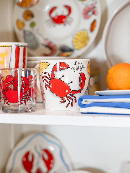 Custom: Cappuccinobeker 0,5l La Plage Fruits de Mer