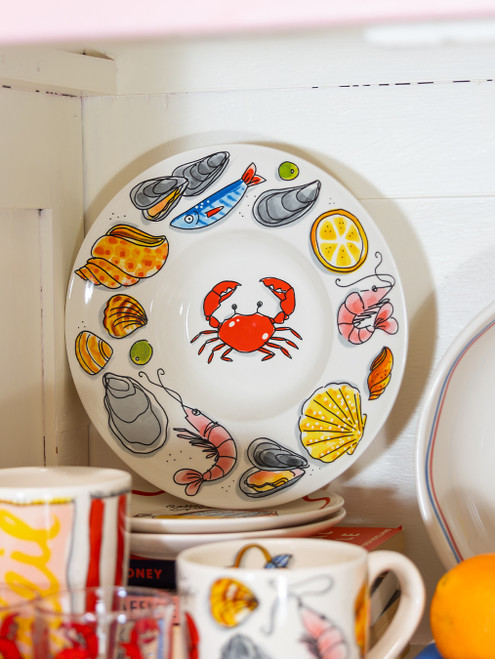 Pastabord 24cm La Plage Fruits de Mer