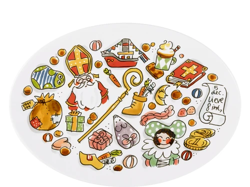 Ovaal Bord 27cm Sint Iconen - Blond Amsterdam - 1