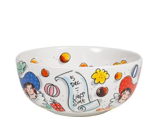 Custom: Kom 15cm Sint Wie zoet is krijgt lekkers